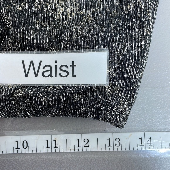 Grifflin Paris Blouson Dress NWT Metallic Sleeveless Keyhole Grey Size Small S - Picture 14 of 16